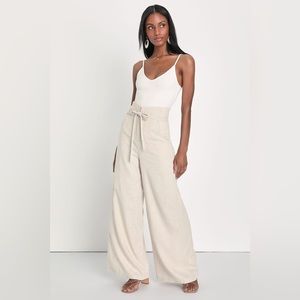 Lulus high wasted wide leg pant - brand new never worn